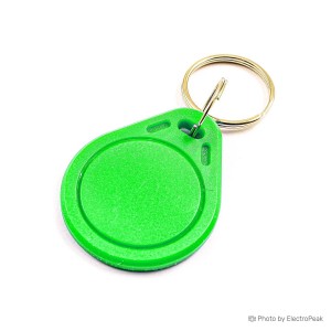 13.56Mhz RFID IC Key Tag - Green - Pack of 5