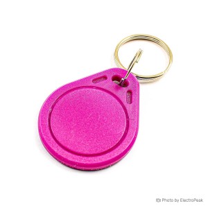 13.56Mhz RFID IC Key Tag - Pink - Pack of 5