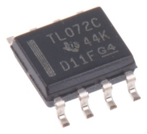 TL072CD, 4MHz Op Amp, SO-8 (SOP-8) - Pack of 10