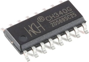 CH340G, USB Interface IC, SO-16 - Pack of 10