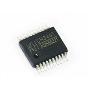 CH340T, USB Interface IC, SSOP-20 - Pack of 10