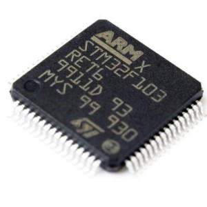 STM32F103RET6, 12 bit 72 MHz ARM Cortex M Microcontroller, LQFP-64
