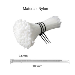 Nylon Cable Tie White 100mm