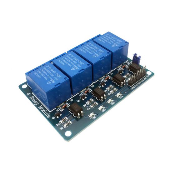 4-Channel Relay Module - 12V - ElectroPeak