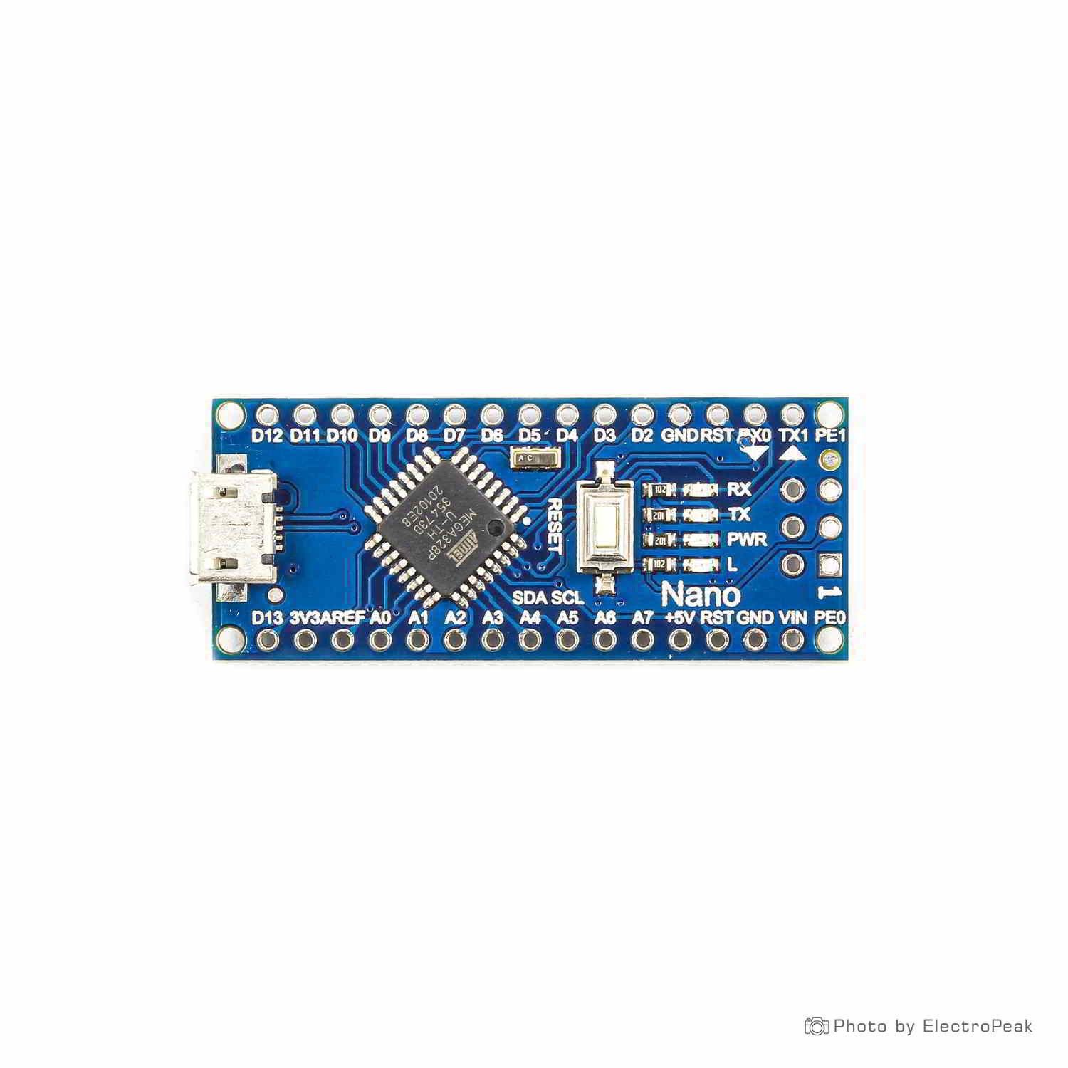 Nano CH340/ATmega328P MicroUSB, Pins soldered. Compatible for