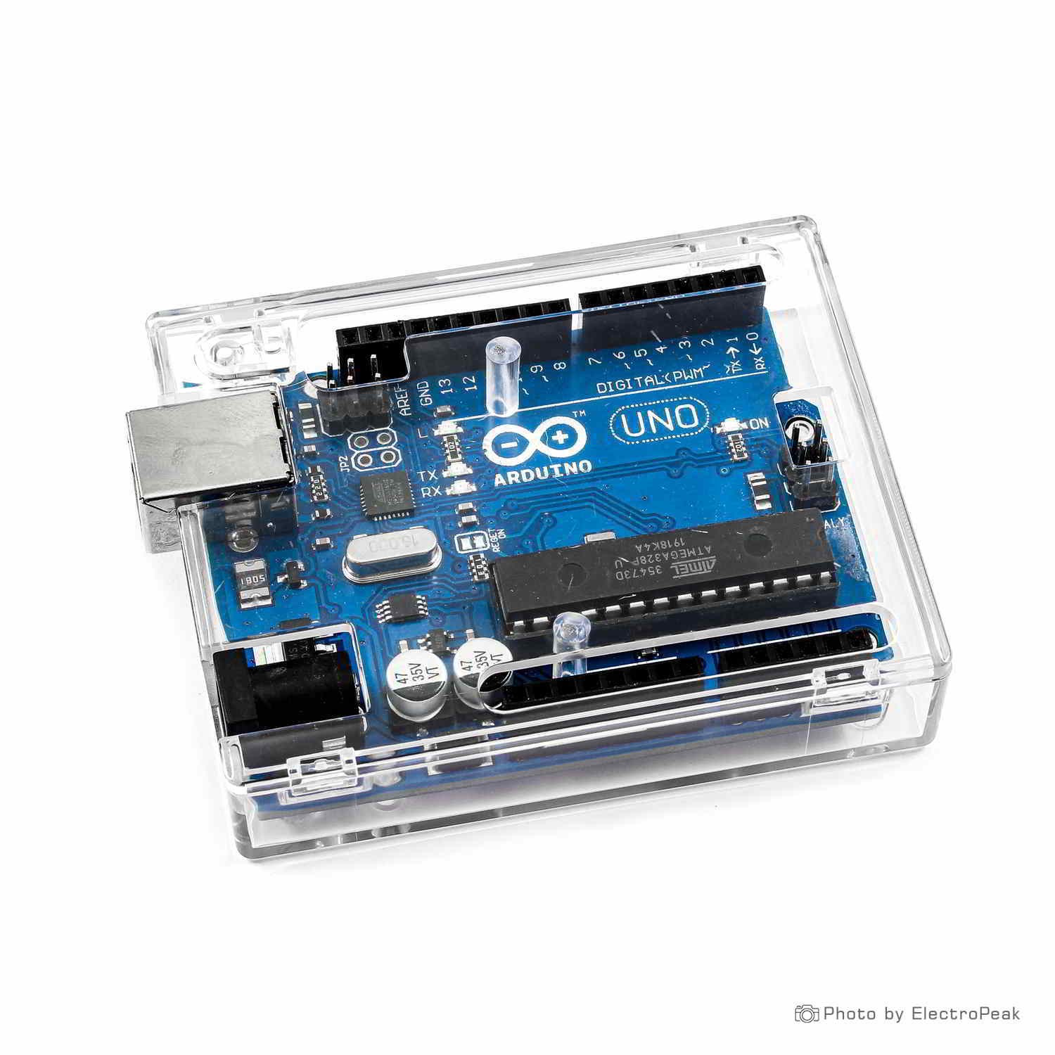 Transparent ABS Case for Arduino UNO R3 - ElectroPeak
