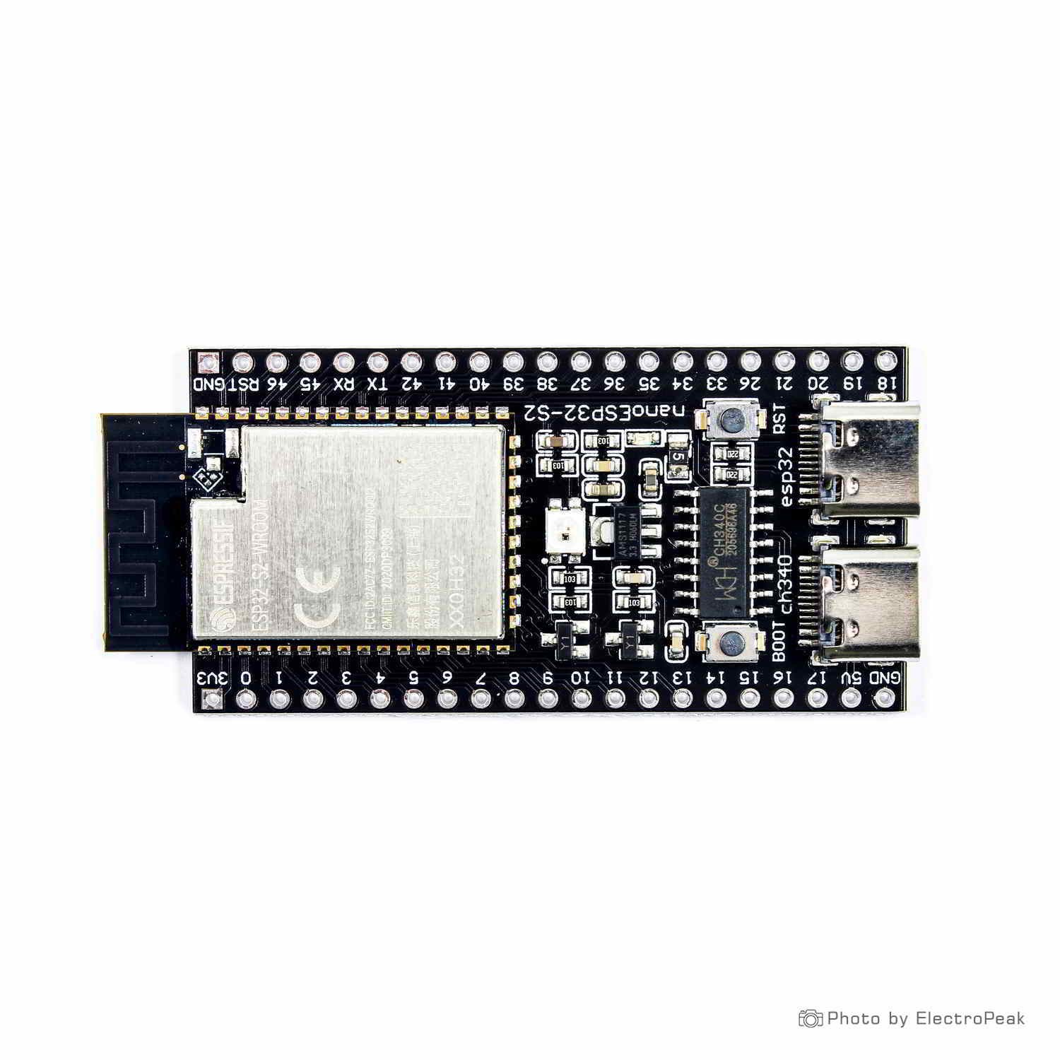 ESP32 Development Board (WIFI and Bluetooth) with Ch340 USB Type-C