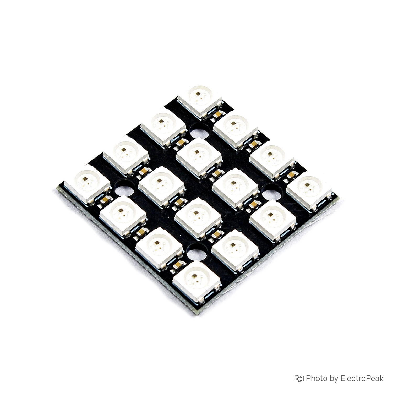 WS2812B 16-Bit RGB LED Square Module - ElectroPeak