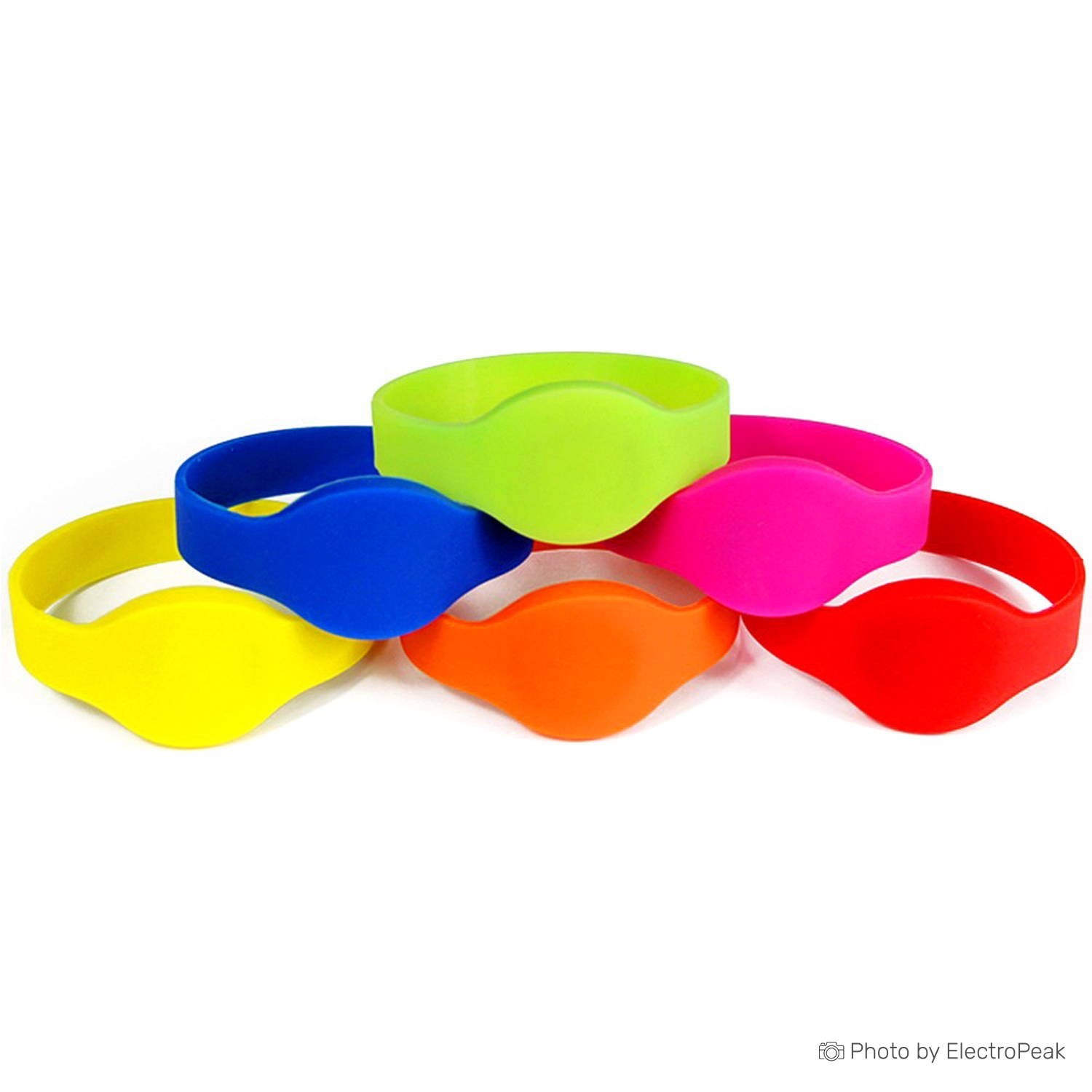 RFID Oblate Face (Thin Strap) Silicone Wristband