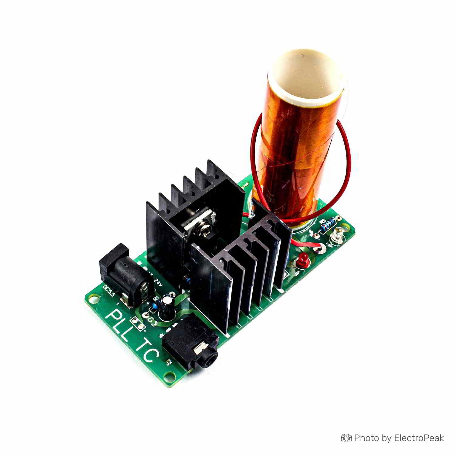 Mini Tesla Coil Module Plasma Speaker Electronic Kit Unassembled DIY 15W DC  15-24V 2A