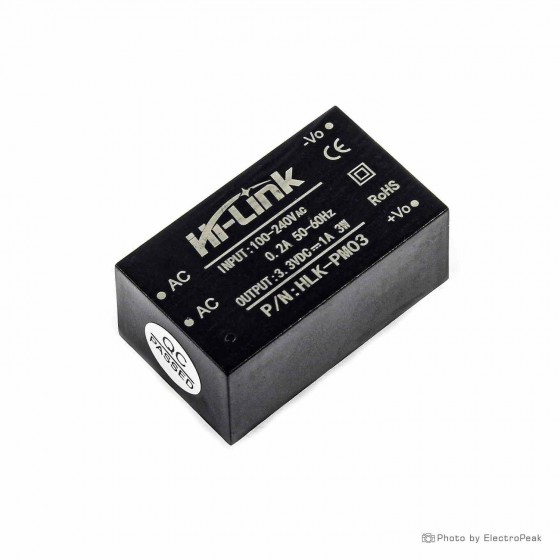 HLK-PM03 AC-DC Power Supply Isolation Switch - 3W, 220V to 3.3V