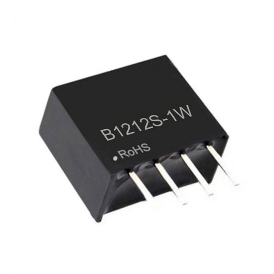 B1212S  DC-DC Isolated Power Supply Module - 1W, 12V to 12V
