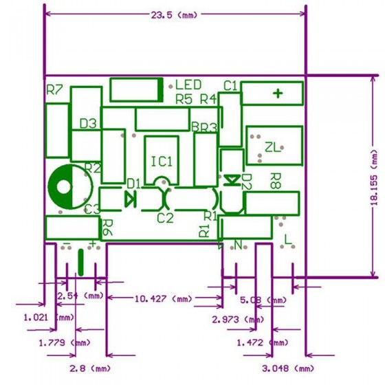 Switching Power Supply Module - 5V, 700mA - ElectroPeak