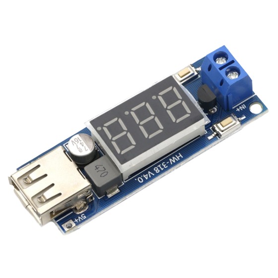 HW-318 DC-DC 12V to 5V USB Step Down Power Supply 3A with USB