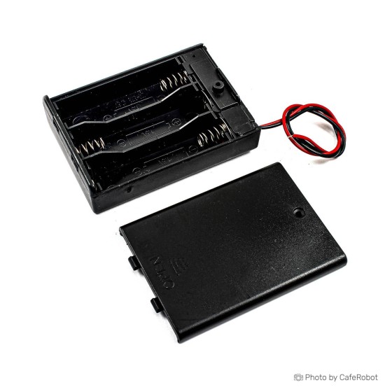 Battery Holder AA w/ Cover & ON-OFF Switch