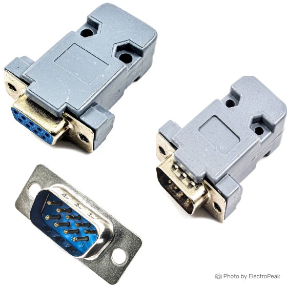 DB9 Male/Female Solder D-SUB Connector