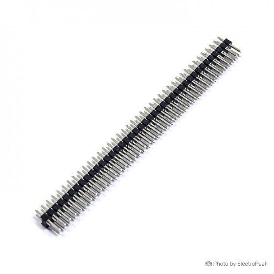 2x40 Pin Male Header - 2mm Pitch - Pack of 10