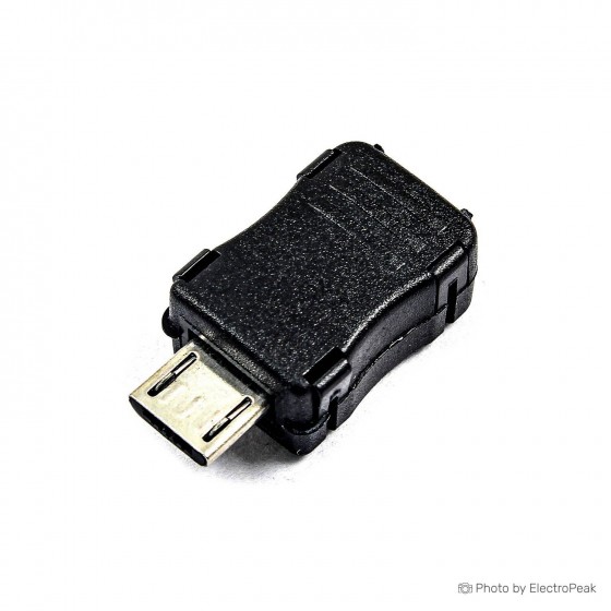 Micro USB 2Pin Male Plug (with Plastic Cover)