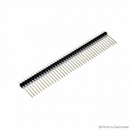 1x40 Pin Male Long Header - 2.54mm Pitch - Pack of 5