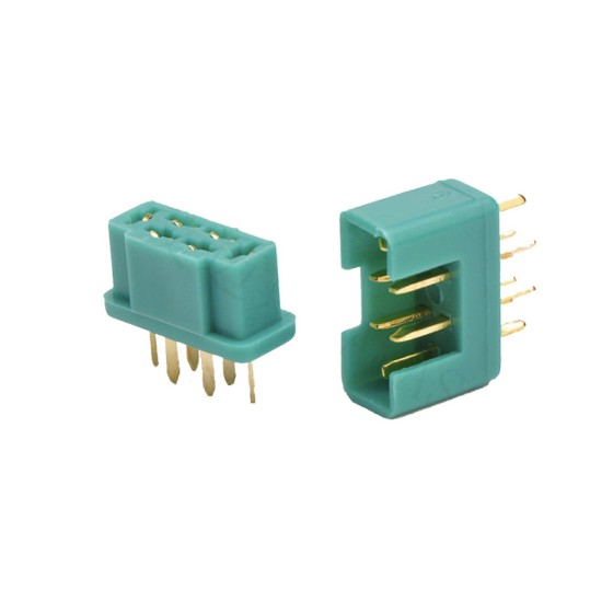 MPX 6-pin Plug Connector with Gold Plating - Pack of 5