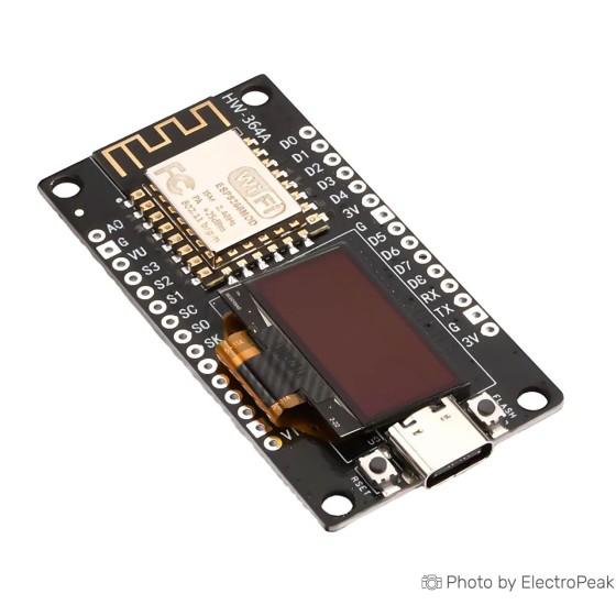 NodeMCU ESP8266 WiFI Module with 0.96inch OLED Display