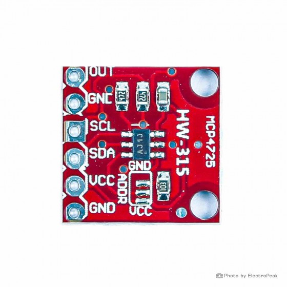 MCP4725 12-Bit DAC Digital To Analog Converter Module