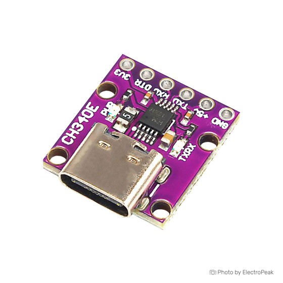 CH340E USB to Serial TTL Converter Module