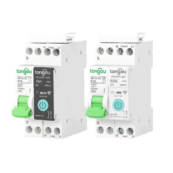 TONGOU Wifi Smart Circuit Breaker and Power Monitor (Tuya APP Compatible)