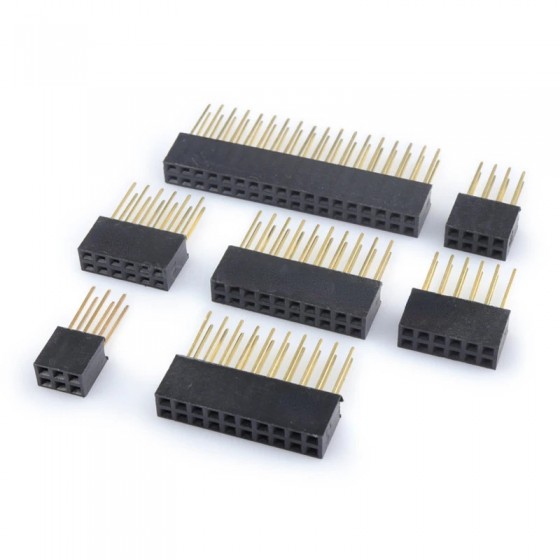 2x18 Pin Female Long Header - 2.54mm Pitch - Pack of 5