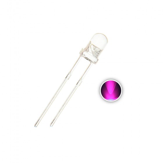 Super Bright LED - Pink 5mm - Pack of 50