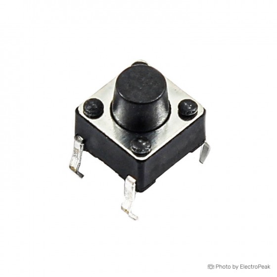 Micro Momentary Tactile Push Button - 6x6x6mm - Pack of 25