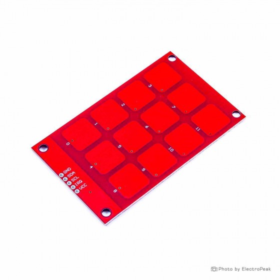 MPR121 3x4 Capacitive Touch Keypad Module