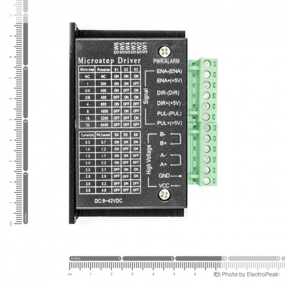 TB6600 4A Stepper Motor Driver With Case - ElectroPeak