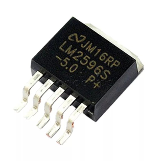 LM2596S-5.0, Switching Voltage Regulator, TO-263-5 (D2PAK-5) - Pack of 10