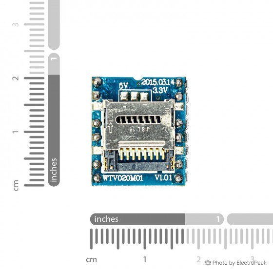 WTV020-SD Micro SD Card MP3 Sound Player Module