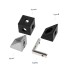 Aluminum Alloy Profile Corner Connector - Pack of 20