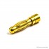 4mm Gold Plated Banana Bullet RC Plug Connector - Male/Female 2 Pairs - Pack of 2