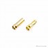 3.5mm Gold Plated Banana Bullet RC Plug Connector - Male/Female 2 Pairs - Pack of 2