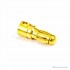 3.5mm Gold Plated Banana Bullet RC Plug Connector - Male/Female 2 Pairs - Pack of 2