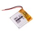 3.7V 110mAh Lithium Polymer Li-Po Battery, 4x20x20mm - Pack of 2