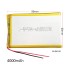 3.7V 4000mAh Lithium Polymer Li-Po Battery, 6x60x90mm