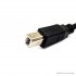 USB Printer Cable, USB A-Male to B-Male - Black