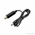 USB 5V to 5.5 mm 12V DC Barrel Jack Power Booster Cable