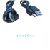 USB Male to DC 1.35mm x 3.5mm Male Plug Power Cable - Pack of 2