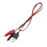 USB to Small Alligator Clip