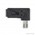 Mini USB Female to Micro USB Male Adapter (Left Angle, 90 Degree)