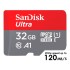 SanDisk Micro SD Memory Card - 32GB, 120MBps (class 10)