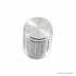Aluminum Potentiometer Knob Cap - 15mmx17mm (Silver) - Pack of 5