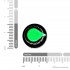 Plastic Potentiometer Knob Cap - 15mmx17mm (Green) - Pack of 10