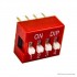 DIP Switch- 4 Positions, 2.54mm - Pack of 5